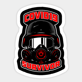 covid19 survivor Sticker